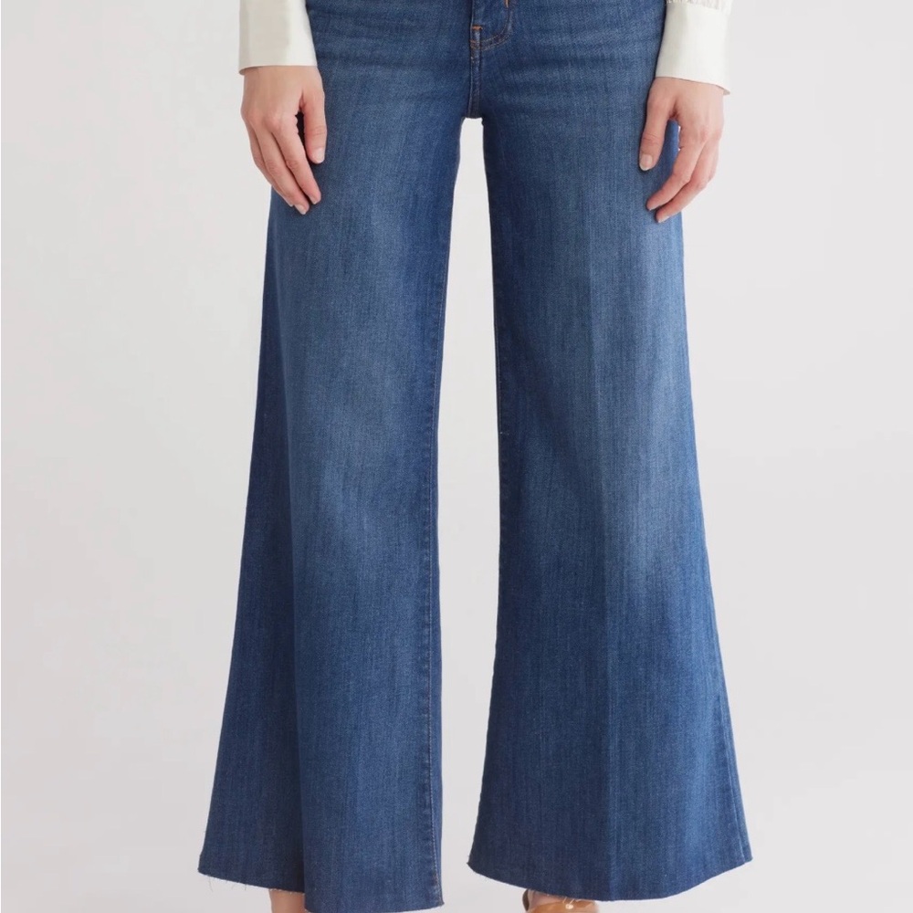 Frame Denim Blue Wide Leg Jeans